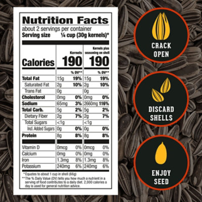 DAVID Roasted And Salted Cracked Pepper Jumbo Sunflower Seeds - 5.25 Oz - Image 4