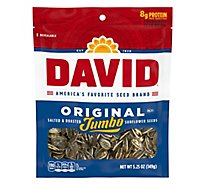 DAVID Roasted And Salted Original Jumbo Sunflower Seeds - 5.25 Oz