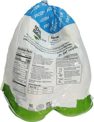 Open Nature Turkey Breast Bone In Frozen - 5.25 Lb - Image 5