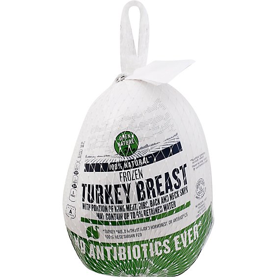 Open Nature Turkey Breast Bone In Frozen - 5.25 LB