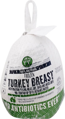 Open Nature Turkey Breast Bone In Frozen - 5.25 Lb