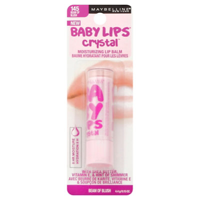 Maybelline Baby Lips Crystal Lip Balm Moisturizing Beam Of Blush 145 - 0.15 Oz