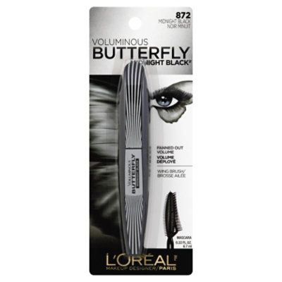 Modregning Sentimental Es LOreal Mascara Voluminous Butterfly Midnight Midnight Black 872 - 0.22 Fl.  Oz. - Carrs