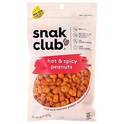 Snak Club Peanuts Hot & Spicy - 7.50 Oz - Image 3