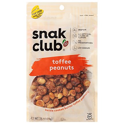 SnakClub Premium Pack Peanuts Toffee - 7.50 Oz - Image 3