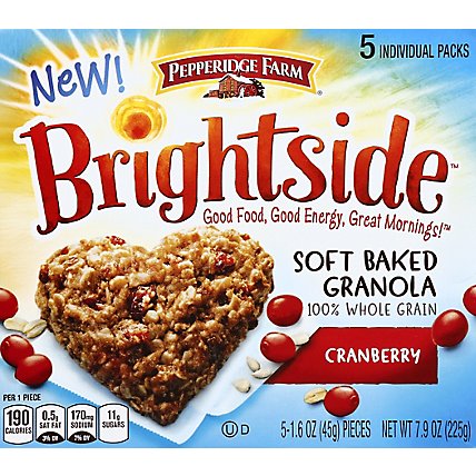 Pepperidge Farm Brightside Soft Baked Granola Cranberry - 5-1.6 Oz - Image 2