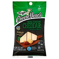 Frigo Cheese Heads Premium Snacking String Cheddar Cheese With Parmesan - 10-0.83 Oz - Image 1