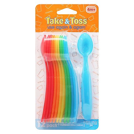 The First Years Take & Toss Spoons - 12 Count - Image 1