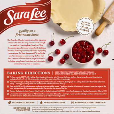 Sara Lee Pie Oven Fresh Cherry - 34 Oz - Image 4