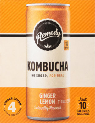 Remedy Ginger Lemon Kombucha - 4-11 Fl. Oz. - Image 6