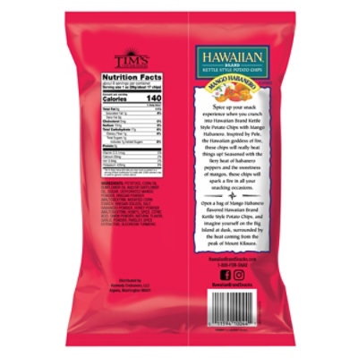 Hawaiian Potato Chips Kettle Style Mango Habanero - 7.5 Oz - Image 7