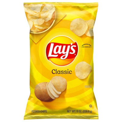Lays Potato Chips Classic - 8 Oz - Online Groceries | Vons