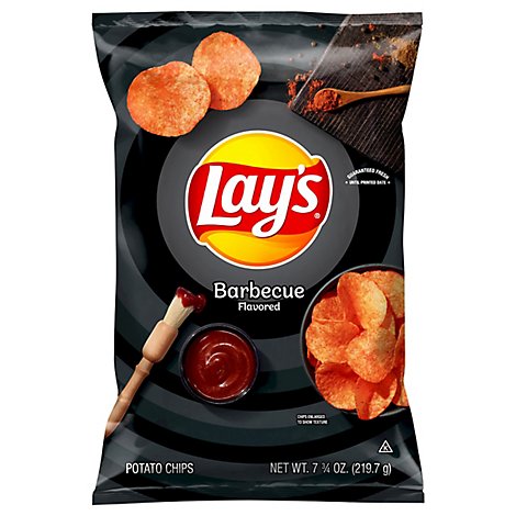 Lays Potato Chips Barbecue - 7.75 Oz