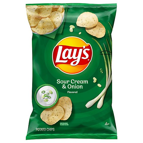 Lays Potato Chips Sour Cream & Onion - 7.75 Oz