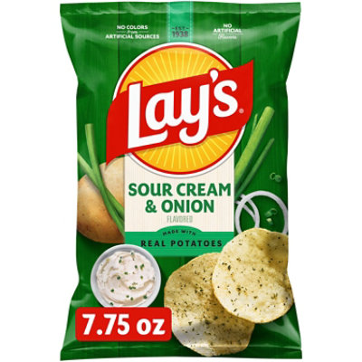 Lays Potato Chips Sour Cream & Onion - 7.75 Oz - Image 2