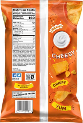 Lays Potato Chips Cheddar & Sour Cream - 7.75 Oz - Image 6