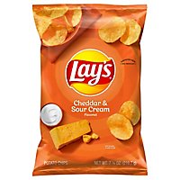 Lays Potato Chips Cheddar & Sour Cream - 7.75 Oz - Image 1
