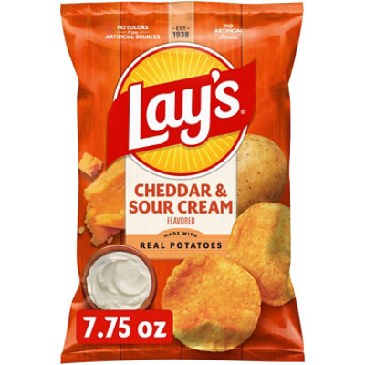 Lays Potato Chips Cheddar & Sour Cream - 7.75 Oz - Image 2