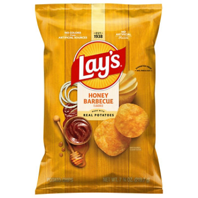 Lays Potato Chips Honey Barbecue - 7.75 Oz