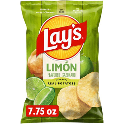 Lays Potato Chips Limon - 7.75 Oz - Image 2