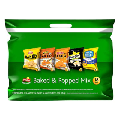 Frito Lay Snacks Baked & Popped Mix Bag - 18-1 Oz