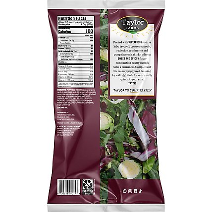 Taylor Farms Sweet Kale Chopped Salad Kit Bag - 12 Oz - Image 8