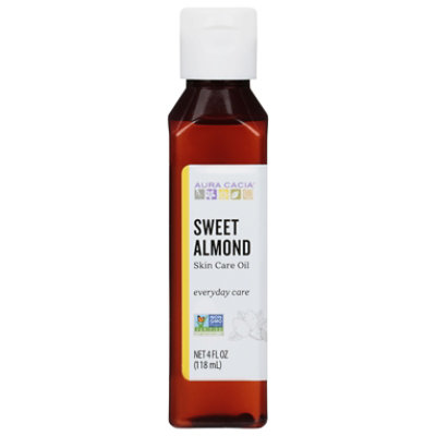 Aura Cacia Skin Care Oil Nurturing Sweet Almond - 4 Fl. Oz. - Image 3