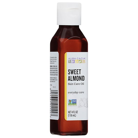 Aura Cacia Skin Care Oil Nurturing Sweet Almond - 4 Fl. Oz.