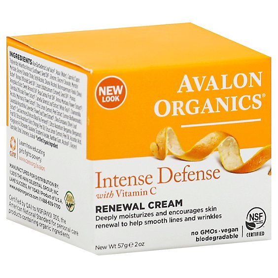 Avalon Organics Vitamin C Renewal Cream - 2 Oz