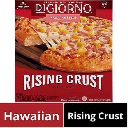 DiGiorno Cook and Serve Frozen Hawaiian Style Rising Crust Pizza - 28.5 Oz - Image 1