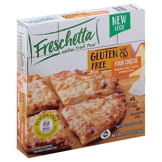 Freschetta Pizza Gluten Free Single Serve 4 Cheese Medley Frozen - 5.5 Oz