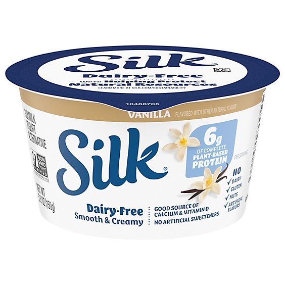Silk Yogurt Alternative Soy Dairy Free Vanilla - 5.3 Oz