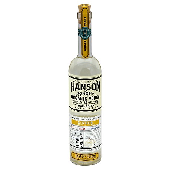 Hanson Organic Vodka Ginger 80 Proof - 750 Ml