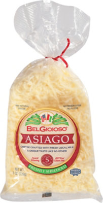 BelGioioso Asiago Shredded Twist Tie Bag - 8 Oz - Image 2