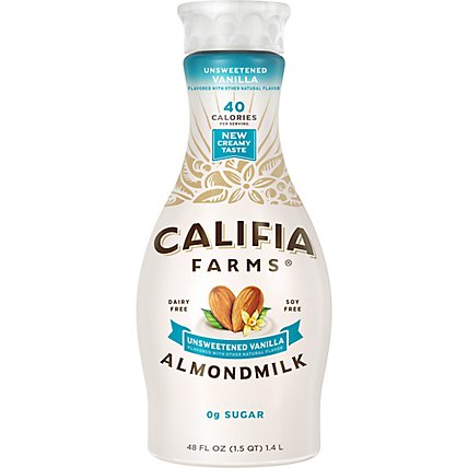 Califia Farms Unsweetened Vanilla Almond Milk - 48 Fl. Oz. - Image 1