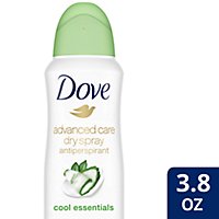 Dove Advanced Care Cool Essentials Dry Spray Antiperspirant Deodorant - 3.8 Oz - Image 1
