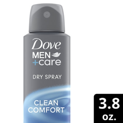Dove Men+Care Antiperspirant Dry Spray Clean Comfort - 3.8 Oz