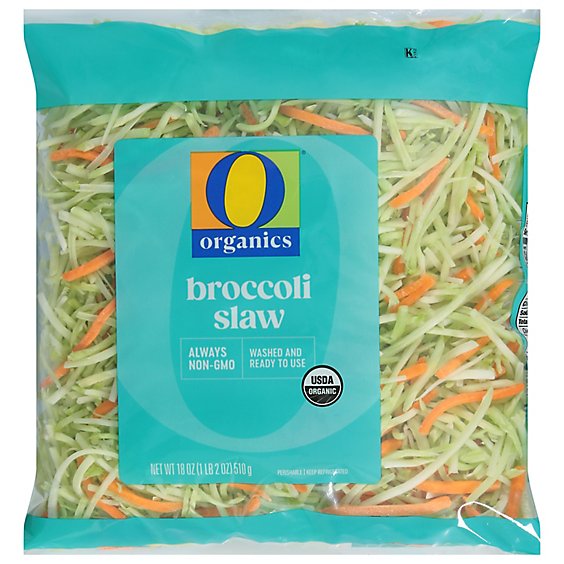 O Organics Organic Coleslaw Broccoli - 18 Oz