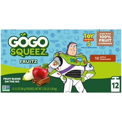 GoGo squeeZ Applesauce Apple Cinnamon - 12-3.2 Oz