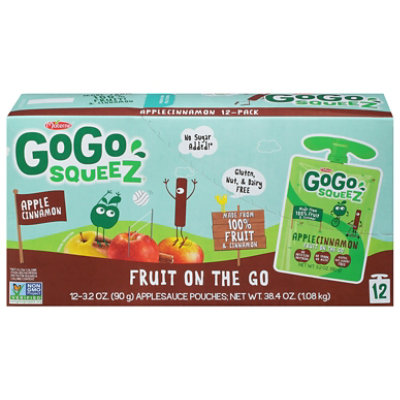 GoGo squeeZ Applesauce Apple Cinnamon - 12-3.2 Oz - Image 3