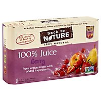 Back To Nature 100% Juice Berry - 8 - 6 Fl. Oz. - Image 1