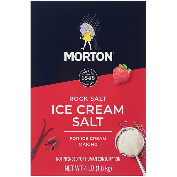 Morton Ice Cream Rock Salt - 4 Lb