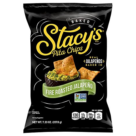 Stacys Pita Chips Fire Roasted Jalapeno - 7.33 Oz