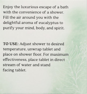 Aura Cacia Aromatherapy Shower Tablets Purifying Eucalyptus - 3-1 Oz - Image 5