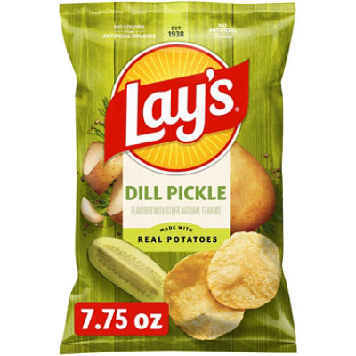 Lays Potato Chips Dill Pickle - 7.75 Oz - Image 2