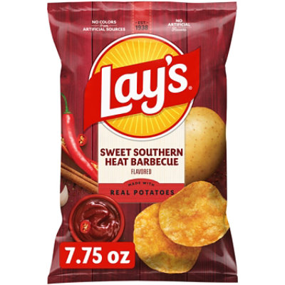Lays Potato Chips Sweet Southern Heat Barbecue - 7.75 Oz - Image 2