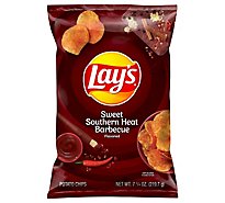 Lays Potato Chips Sweet Southern Heat Barbecue - 7.75 Oz