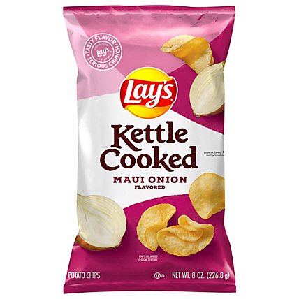 Lays Potato Chips Kettle Cooked Maui Onion - 8 Oz - Image 2