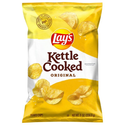 Lays Potato Chips Kettle Cooked Original - 8 Oz - Image 3