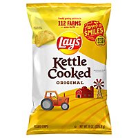 Lays Potato Chips Kettle Cooked Original - 8 Oz - Image 2